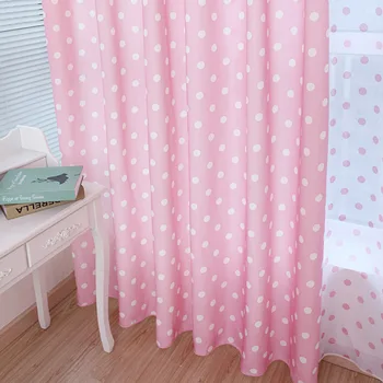 Mažas dot modelis užuolaidos minkštas kieto kambarys patamsėjimą užuolaidų mergaičių miegamojo užuolaidų audinio tiulio užsakymą 122&C