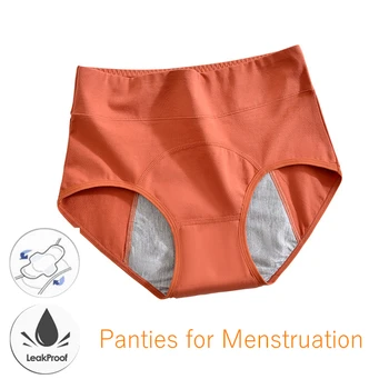 Medvilnės Menstruacijų Kelnaitės Kelnaitės skirtos Mėnesinės HighWaist Culottes Menstruelles Bragas Menstruales Femme Culottes Menstruelles