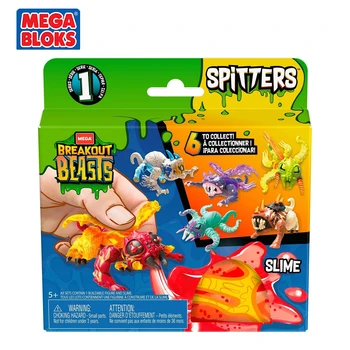 MEGA BLOKAIS Mini Monstras Gleives Breakout Žvėrys Spitters Serijos Blokai Žaislas 6 Rūšių Netikėtumų Aklas Dėžutės Vaikams, Žaislai GGJ55
