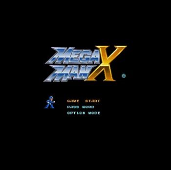 Mega Man X NTSC Versija, 16 Bitų 46 Pin Didelis, Pilkos spalvos Žaidimo Kortelės JAV Žaidėjų