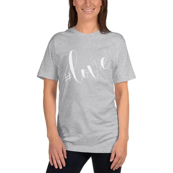 Meilės Laišką, Print T-shirt vienos Lyties Porų Atitikimo Tees Viršūnės Vasarą Tumblr Hipster Marškinėlius Valentino Dienos Dovana Jai Marškinėliai