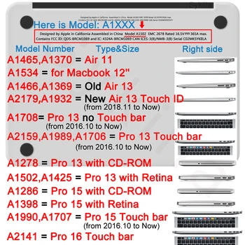 Menas Spausdinti Smegenų Apsaugos Atveju Macbook Air 13 inch 11 Padengti Pro 13 15 16 12 