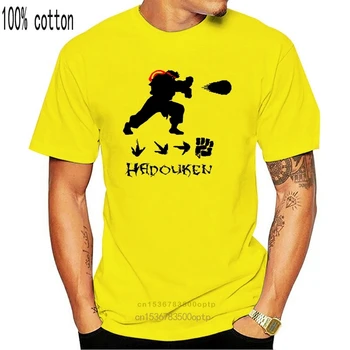 Menas T-Shirt Marškinėliai Ryu Ken Gatvės tee Kovotojas Mėlyna - parodyti originalus pavadinimas Vyrai Moterys Unisex Mados marškinėlius Nemokamas Pristatymas Hoodie