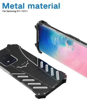 Metalo Dangtelis) Samsung Galaxy S20 Plius R-TIESIOG Sunkiųjų Apsaugos atsparus smūgiams Metalo Šarvai Telefono Dėklai Galaxy S20 Ultra/S20