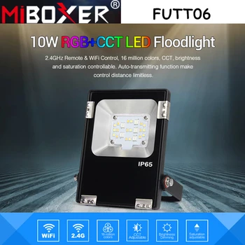 Miboxer FUTT06 10W RGB+BMT LED Prožektorius AC100~240V IP65 Vandeniui Pulic Lempos Archittectural, Šviesos, Lauko Apšvietimas, Sodo