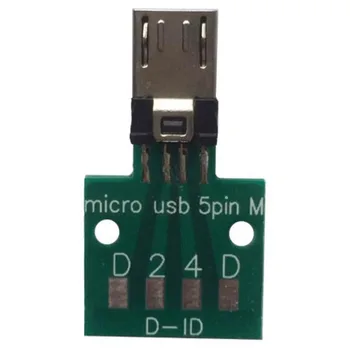 MICRO USB Adapterio valdybos male plug V8 jungtis kištukinė jungtis bandymo valdyba