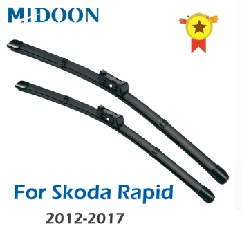 MIDOON Valytuvų šepetėliai, skirti Škoda Rapid Fit Mygtuką Ginklų 2012 2013 2016 2017