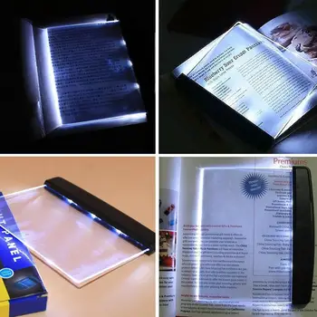 Miegamasis Skaitymo Nakties Šviesos Kūrybos LED Knygos Šviesa Plokštės Stalas Nešiojamų Vaikams Automobilių Butas Kelionės Lempa vidaus Led Panel C9Y3