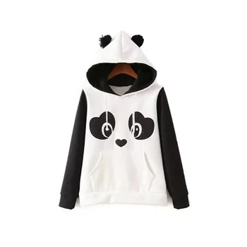 Mielas Panda Hoodies Rudenį Palaidinukė Moterų Megztinis Moteriška Mielas Panda Print Palaidinės Moterims Rudenį Hoodies Traukti Femme