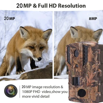 Mini 1080P HD Medžioklės Kamera Wildlife Gamtos Takas Cam Naktinio Matymo Namų Saugumo Priežiūra