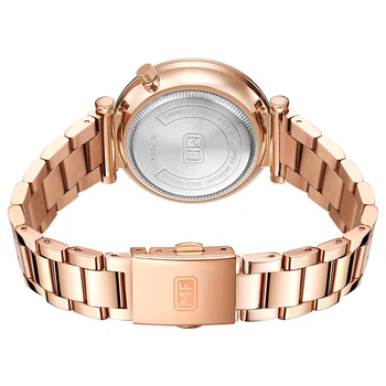 MINI DĖMESIO Moterų Laikrodžiai Prekės Prabangių Mados Ponios Žiūrėti 30M atsparus Vandeniui Reloj Mujer Relogio Feminino Rose Gold Nerūdijančio Plieno