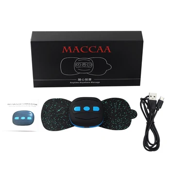 Mini Kaklo Massager Įkraunamas USB Nešiojamas Masažo Lipdukais Įkraunamas USB Kaklo Lipdukai Kaklo Slankstelio vidurį, taip pat fizinė medicina ir Reabilitacija
