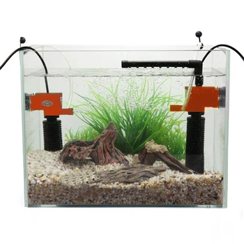 Mini Pigus Akvariumas Filtro Siurblys akvariumas, 2W 3W 5W už kempinės, filtravimo + Vandens Srautas + Oro Didinti, filtras separatorius akvariumas