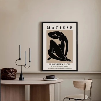 Minimalizmas Matisse Naftos Paveikslų Spausdinimas ant Drobės Šiaurės Stiliaus Plakatų ir grafikos Klasika Sienos Menas Nuotraukas, Namų Puošybai