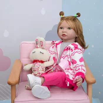 Minkšto Silikono 60 CM Reborn Baby Lėlės KEIUMI Audiniu Kūno Gyvas Naujagimis Boneca Bebe Lėlės, Žaislai Cosplay Dovana Vaikams, Gimtadienis