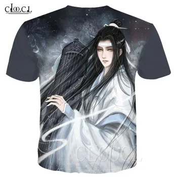 Mo Dao Shi Zu T-shirt Vyrai Moterų Anime Tees 3D Spausdinimo Didmeistris Iš Demoniškas Vasaros Marškinėlius Negabaritinių Marškinėliai Palaidinukė Drabužiai