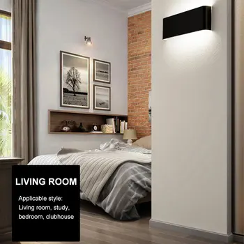 Modernus Minimalistinis Aliuminio Lempos 85-265V LED Sienos Lempos kambarį Prieškambario Laiptai Sconce Šviesos Kūrybos Apdailos Apšvietimas