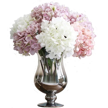 Modernūs, Prabangūs Krištolo Vaza Aukštos koja sidabro padengtą gradientas, skaidrus Gėlių vaza vestuvių vazos stalo dekoracijos