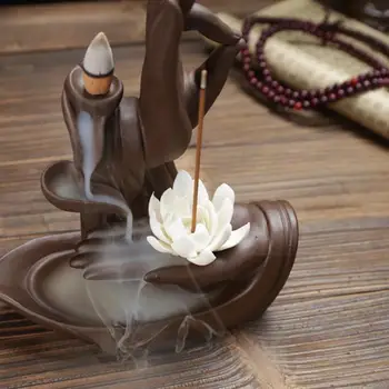 Moliuskui Smilkalų Degiklis Budos Ranka Feng Shui Elegantiškas Lotus Rūkyti Smilkalų Degiklis Savininko Namų Kambarį Apdaila