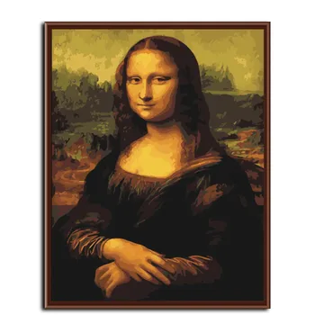 Mona Lisa Įrėminti Nuotrauką Tapybos Numeriai Sienos Menas 