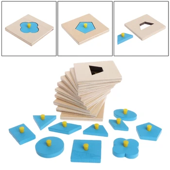 Montessori Formų Rūšiavimas Įspūdį Geometrijos Valdybos Švietimo (Ikimokyklinio Amžiaus Vaikams, Žaislai