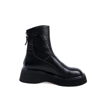 MORAZORA 2020 Naują atvykimo moterų mados prekės ženklas, batai, natūralios odos juodos spalvos moteriški batai rudens-žiemos batai