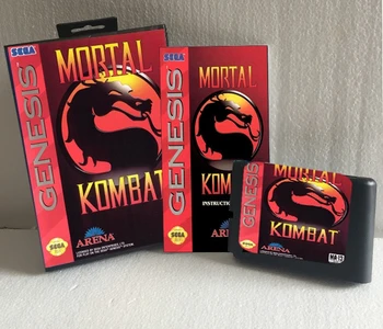 Mortal Kombat 16 bitų SEGA MD Žaidimo Kortelė Pakuotėje Su Instrukcija Sega Mega Drive Genesis