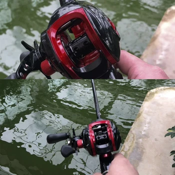 Mosodo žvejybos ritės 10kg suvilioti magnetinių stabdžių metalinės vielos varantys 7.2:1 kairę ir į dešinę ranką lašas žvejybos valtis