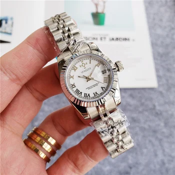 Moteriški rankiniai laikrodžiai Mechaninė automatinė Mažų žiūrėti nerūdijančio plieno AAA viršuje prabangos prekės pats laikrodis reloj mujer