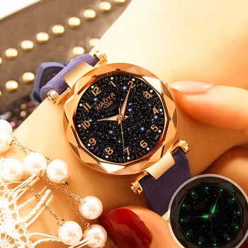 Moterų Laikrodžiai 2020 Prabangos Ponios Žiūrėti Žvaigždėtas Dangus Laikrodžiai Moterims Mados Deimantų reloj mujer relojes para mujer