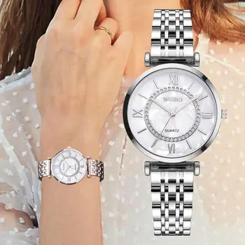 Moterų Laikrodžiai Top Brand Prabangos Diamond Ponios Laikrodžiai Plieno Diržas Moterų Kvarco Žiūrėti Laikrodžiai Moterims reloj mujer