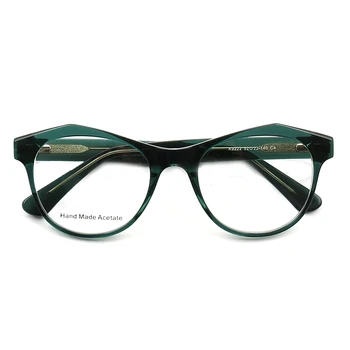 Moterų Turas Optiniai akinių Rėmeliai vyrų Mados Specialios acetatas Akinių Rėmeliai vintage retro akinių rėmeliai šviesiai ruda žalia