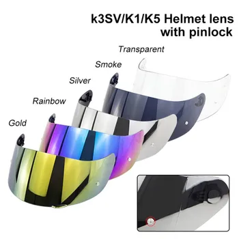 Motociklo, Šalmo Antveidis Anti-Scratch Shield Full Face Šalmo priekinis Stiklas Anti-UV Anti-Rūko Objektyvas K1&K5&K3SV Šalmas helmet2020