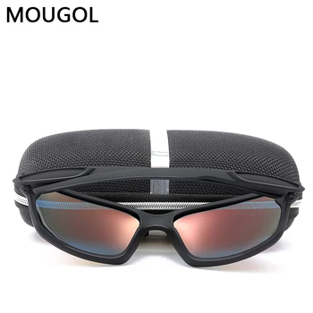 MOUGOL akiniai nuo saulės vyrams / moterims poliarizuoti akiniai nuo saulės, lauko vairavimo klasikinis veidrodis akiniai nuo saulės vyrams, prabangūs rėmai UV400 akiniai