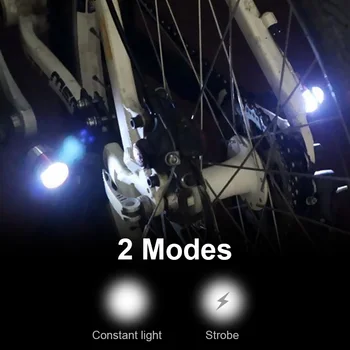 MTB Kalnų LED Dviratis Dviračio Priekinės Šakės LightAluminum Lydinio Energijos Taupymo, Didelio Šviesumo Reguliavimas Lempos Jojimo Įspėjamoji Lemputė