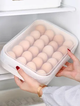 Multi-Layer Kiaušinių Talpinimo Šaldytuve Talpykla Plastikinę Dėžutę, Maisto Koldūnai Sandariai Namų Virtuvėje Organizatorius