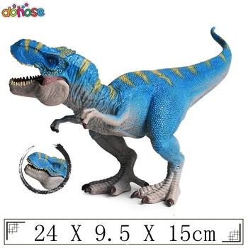 Mėlyna Imituojamas Kietas Dinozaurų Modelis Dinozaurų Žaislai, Tyrannosaurus Pav Žaislai Vaikams Kalėdų žaislas