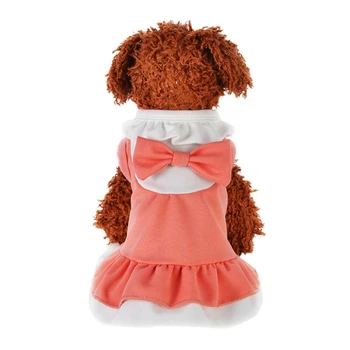 Naminių Reikmenys Vasaros Nėriniai Lankas Šunų Drabužius Suknelė Su Mygtuką Sweety Princesė Dress Teddy Mažylis Suknelės Smulkaus Ir Vidutinio Šunys