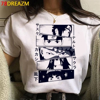 Naruto Akatsuki Itachi vasarą viršuje vyrų derliaus streetwear spausdinti 2021 balti marškinėliai vasaros derliaus viršų