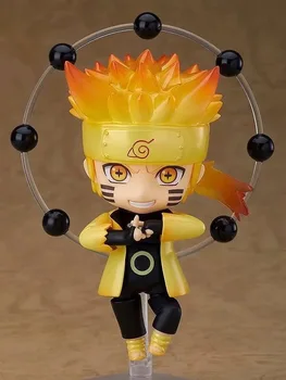 Naruto Sage Mode Statula PVC Veiksmų Skaičius, 100mm 1273# Q. ver Anime Naruto Shippuden Statulėlės, Kolekcines, Modelis Žaislas