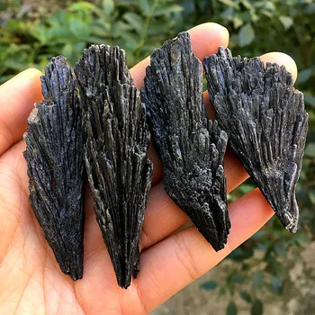 Natūralių Neapdorotų Juodas Turmalinas Uodega Raw Kristalų Reiki Dekoro Mineralų Pavyzdys Akmens Gydymo 