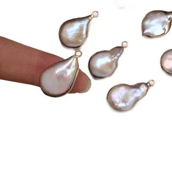 Natūralūs Gėlavandenių Perlų Pakabučiai Vandens Lašo Formos Pakabučiai papuošalai priėmimo 