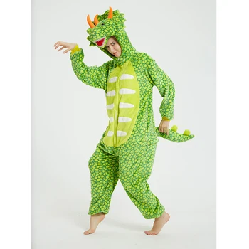 Nauja Dinozaurų Onesie Pyjama Suaugusiųjų Helovinas Gyvūnų Cosplay Kostiumas Paaugliams Apskritai Sleepwear