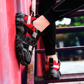 Nauja pora, batai, platforminiai batai Klasikiniai vyriški laisvalaikio bateliai mikropluošto vyrų butas batraiščių kvėpuojantis lauko batai Zapatos