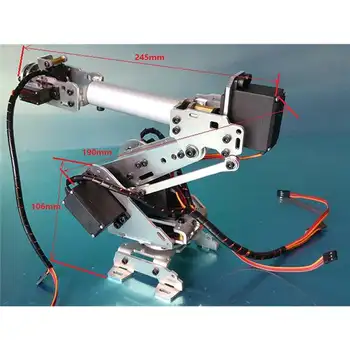 Nauja siunta 6DOF Mechaninė Robotas Visiškai Plieno Guolių Rankos Letena Su Actuators Už Robotų 