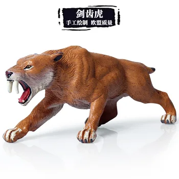Nauja Vaikų Modeliavimas Laukinių Gyvūnų Modelio Papuošalus ledynmetis Kalavijas Danties Tigras Kalavijas Danties Tigras Kalavijas Danties Liūto Paveikslas Žaislas