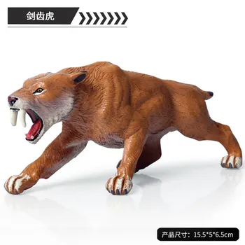 Nauja Vaikų Modeliavimas Laukinių Gyvūnų Modelio Papuošalus ledynmetis Kalavijas Danties Tigras Kalavijas Danties Tigras Kalavijas Danties Liūto Paveikslas Žaislas