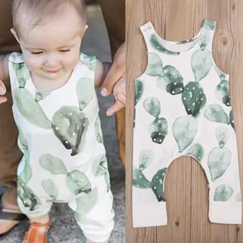 Naujagimiui Baby Girl Berniukas Kaktusas Romper Babygrow Jumpsuit Apranga