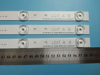 Naujas 6PCS*6LED 590mm LED apšvietimo juostelės juosta suderinamas su LG 32LB561V UOT A B 32 COLIŲ DRT 3.0 32 A B 6916l-2223A 6916l-2224A