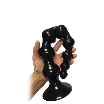 NAUJAS analinis žaislas 360mm Super Ilgas Analinis Granulės Butt plug juodos spalvos Analinis dildo išangę dilator sekso žaisliukai vyrams Prostatos masažas asilas Buttplug